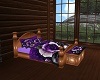 4P Purple Rose Cpl Bed