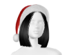 BLK Hair/Santa Hat