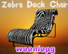 Zebra Deck Chair