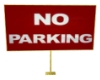 No Parking Sign on Stand