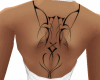 {LnAk}Cat tattoo Back