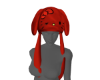 red hk animated hat