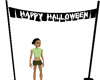 standing halloween banne