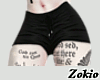 Tattoo Shorts ||Black