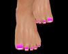 DAINTY TOES - PINK/WHITE