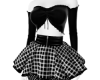 black and white outfit