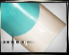 BQ- FRENCH cyan nails