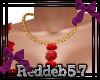 *RD* Gold Ruby Necklace