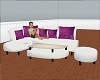 purplewhite couch