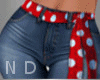 N~D Red Scarf Capri