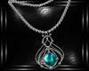 teal classy necklace