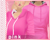 PINK-Hoodie Dress Pink