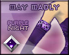 [M.M] Purple Night Glove