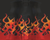 flame on dress