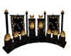 black & gold throne set