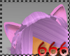 (666) kitty pink ears