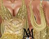 *Golden Sequin Gown/V2