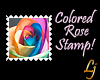 Colored Rose Stamp!