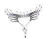 Purple collar necklace