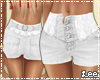 ! Floral White Shorts