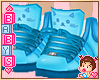 ! Kids Blue Kitten Shoes