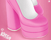 𝓀 Pink Lace Platforms