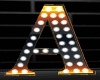 A Orng Letter Neon Lamp