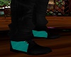 Black Shoes w/ Teal