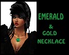 EMERALD & GOLD NECKLACE