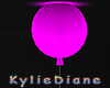 Balloon Lamp ON hot pink