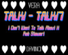 Don't Want To Talk About