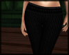 Casual Black Tweed Pants