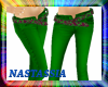 Green Artistic Jeans