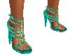 *F70 Teal Lace Sandals