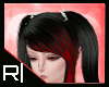 R| Black & Red Ponytails