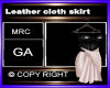Leather cloth skirt