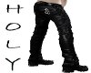 black goth wing jean