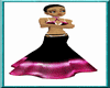 (DS)black n pink dress