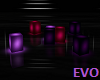 Purple Shiny Cube Seats