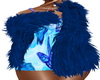 Blue Fur W/Bfly Dress