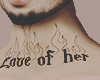 Love of her Neck Tattoo
