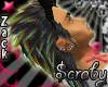$Zack black/rainbow tips