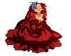 anime girl in gown