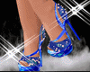 F*blue beaded shoes
