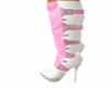 BBs Pink n White Boots