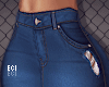 E. Ripped Navy Skirt RLL