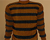 Brown Striped Sweater M