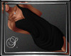(SL) Black Drape Dress