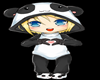 Chibi Panda Girl Cutout