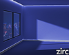 empty apartment blue